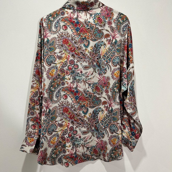 ZARA Multi-coloured Paisley Blouse in Women Size Small - Picture 3 of 4
